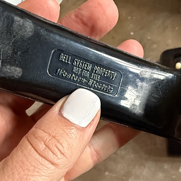 Vintage Black Rotary Dial Telephone - Picture 3 of 4